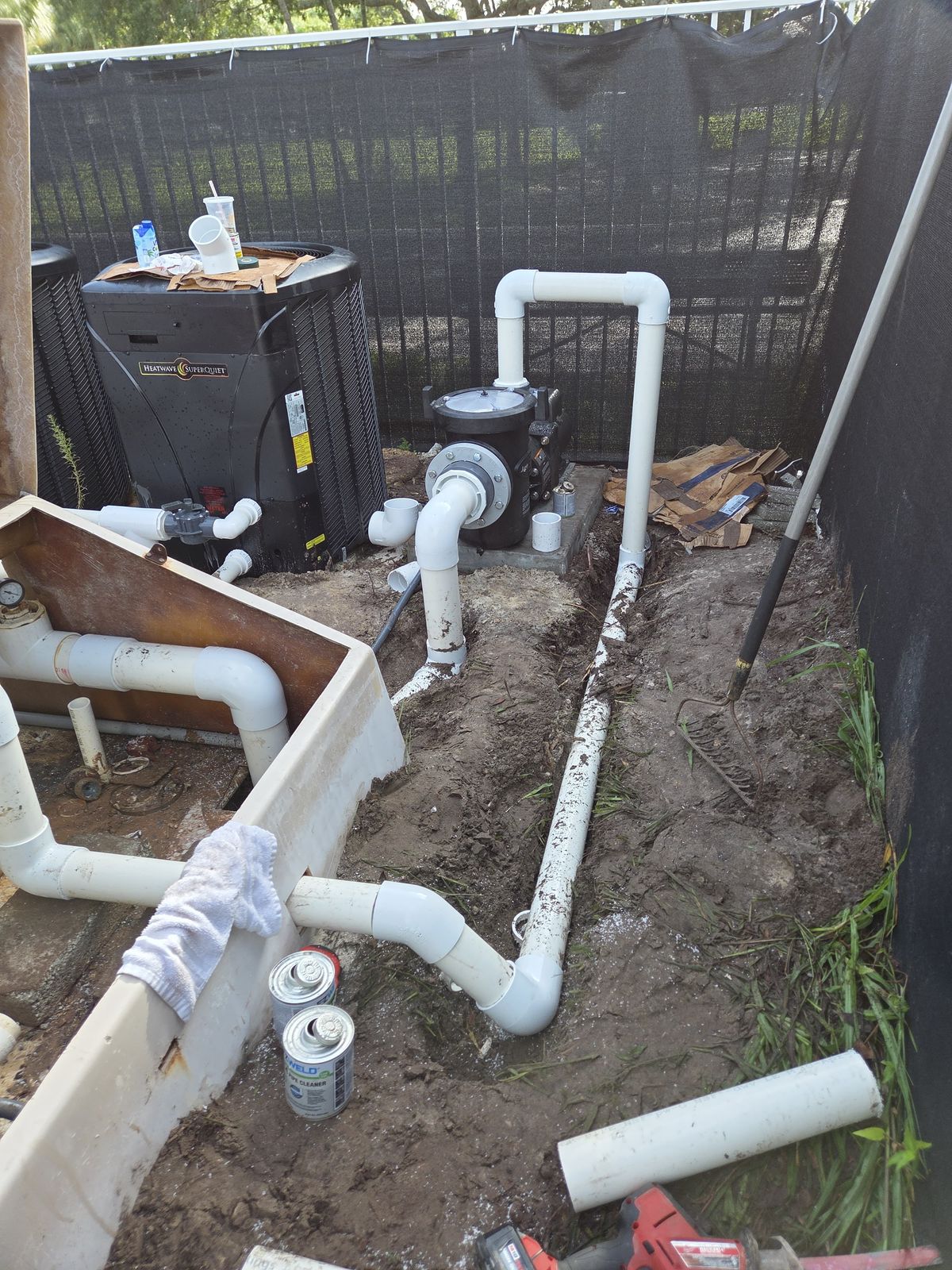 Repaired pool pump and equipment by Labounty Pools